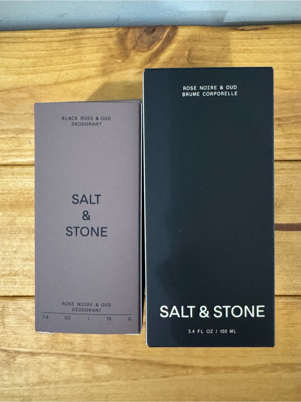 Salt & Stone Black Rose & Oud Deodorant and Body Mist Set